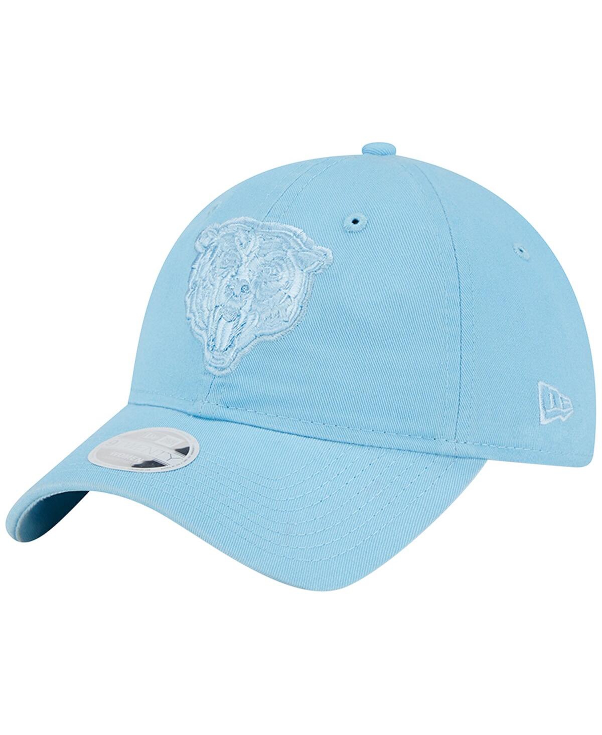 Shop New Era Women's  Light Blue Chicago Bears Color Pack Brights 9twenty Adjustable Hat