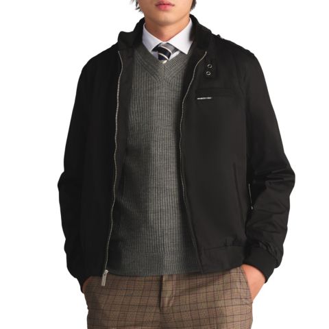 Мужская куртка Members Only Big & Tall Classic Iconic Racer Jacket (Slim Fit), цвет: Чёрный