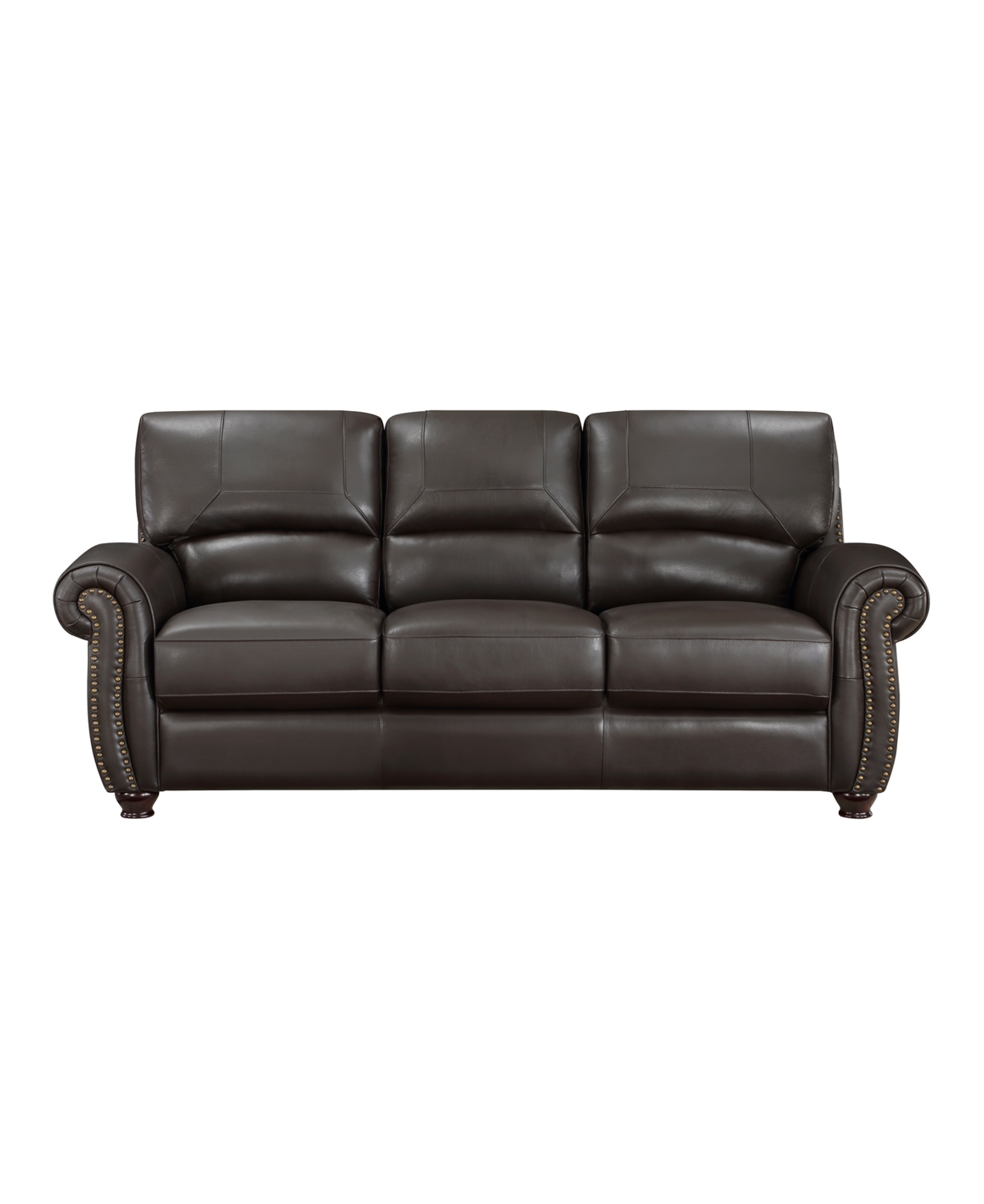 White Label Camryn Leather Match Sofa