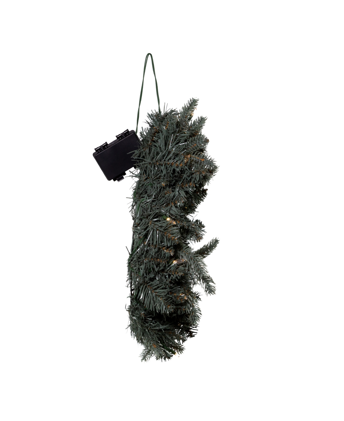 Kurt Adler Battery-Operated Pre-Lit Warm Cluster Led Spruce Wreath