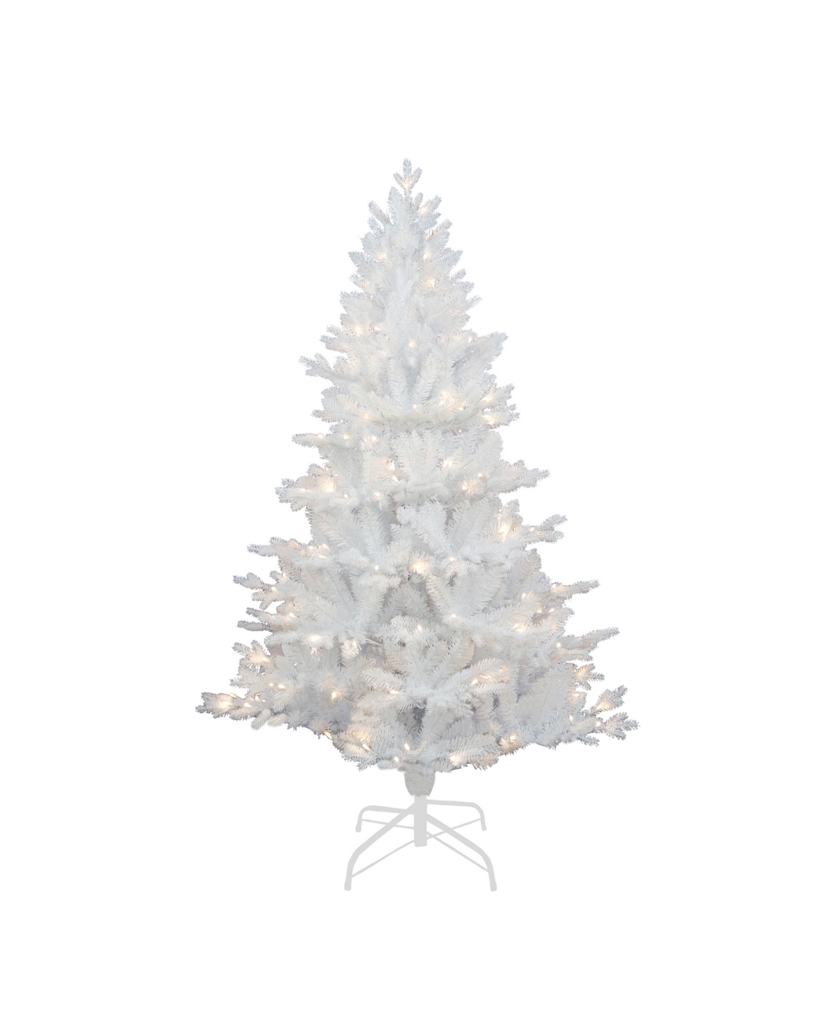 Kurt Adler 5' Pre-lit Warm Led Jackson Pine Tree In White