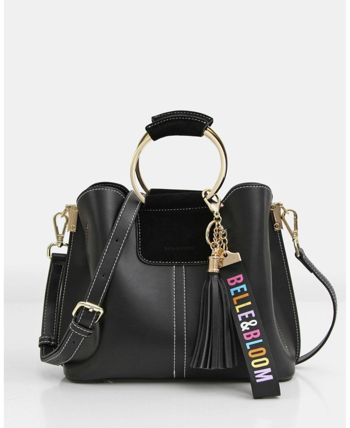 Женская сумка Belle & Bloom Twilight Leather Cross Body, цвет: Чёрный — фото 2