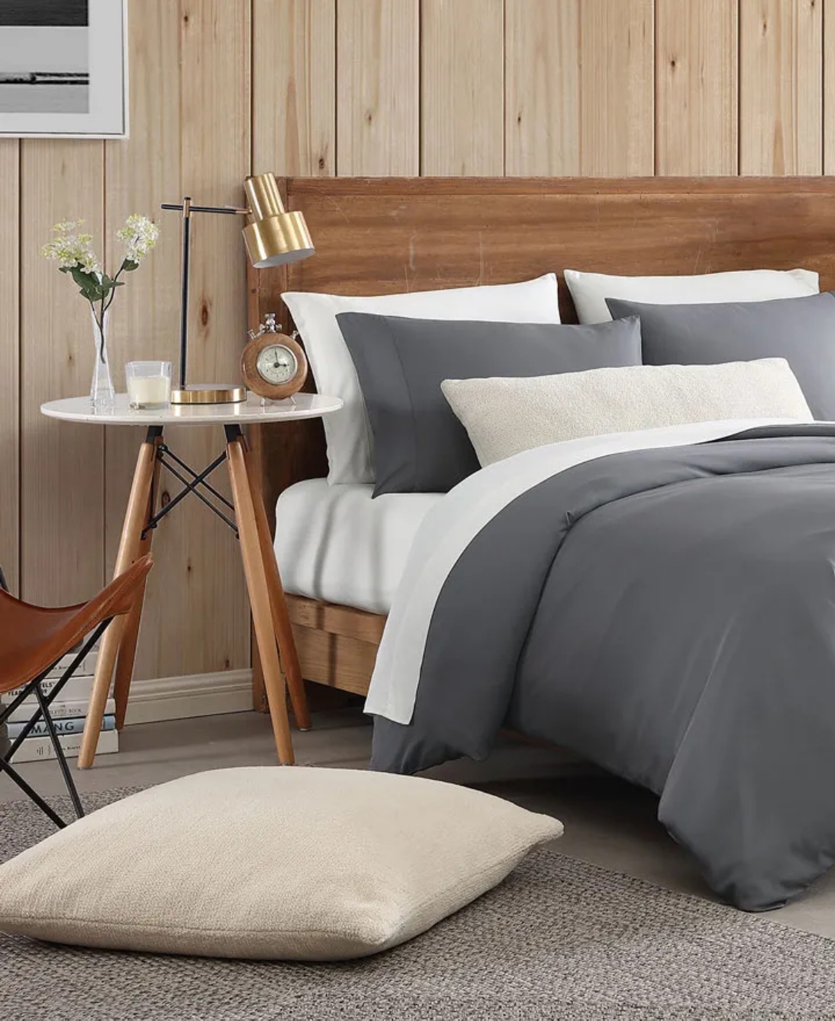 Sunday Citizen Viscose From Bamboo Duvet Cover, King In Coal