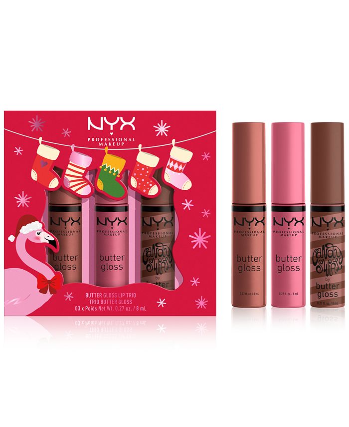 NYX Professional Makeup 3-Pc. Butter Lip Gloss Macy\'s - Set