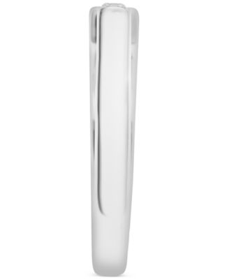 Diamond Open Square Ring (1/6 ct. t.w.) in 10k White Gold, Created for Macy's