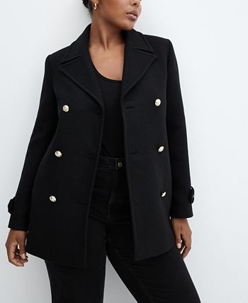 Wool coat with buttons 2025