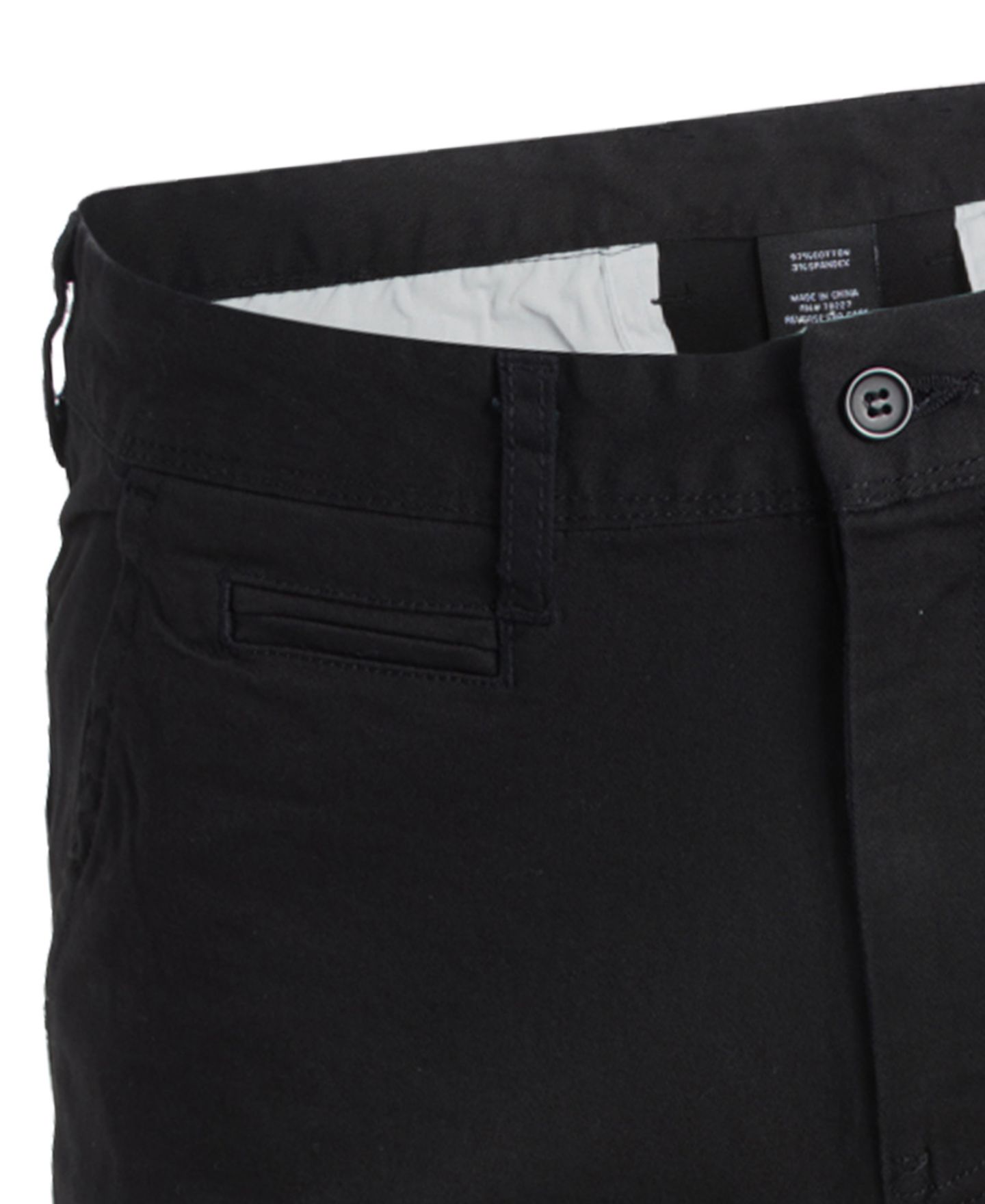 Мужские шорты Galaxy By Harvic 5 Pocket Flat Front Slim Fit Stretch Chino Shorts, Pack of 2, цвет: Чёрный / Серый — фото 3