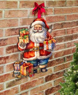 Merry Delivery Christmas Wooden Door Hanger Door Decor G. DeBrekht