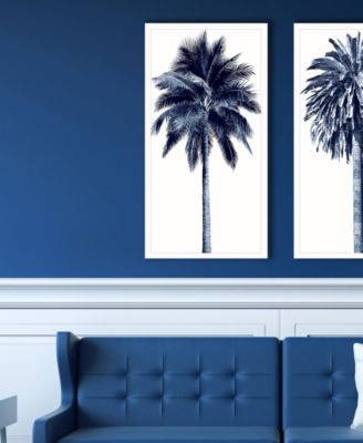 Palm Tree Blue I Framed Art
