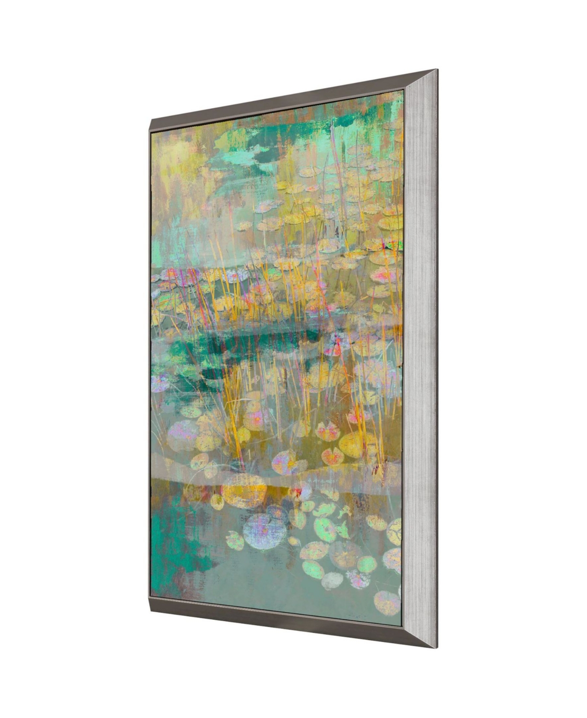 Paragon Picture Gallery Reeds And Lilies I Framed Art In Turquoise