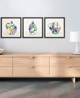 Picasso Vase Framed Art, Set of 3