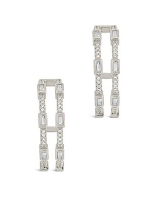 Cubic Zirconia Neah Hoop Earrings