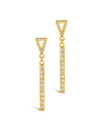 Cubic Zirconia Kiki Drop Stud Earrings