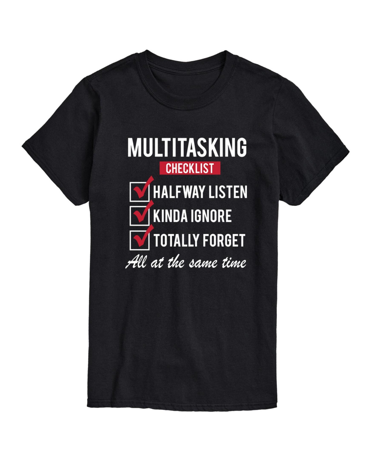 Men's Multitasking Short Sleeve T-shirt - Black