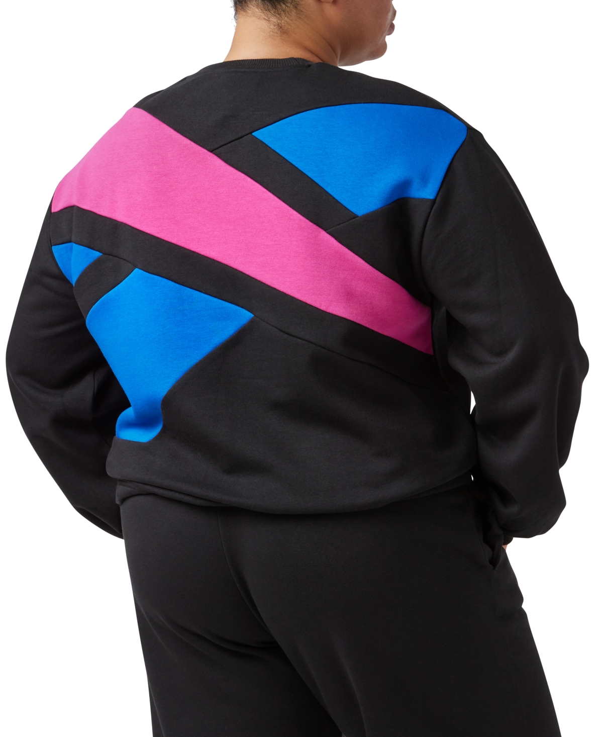 Reebok Plus Size Crewneck Logo Sweatshirt -semi Proud Pink