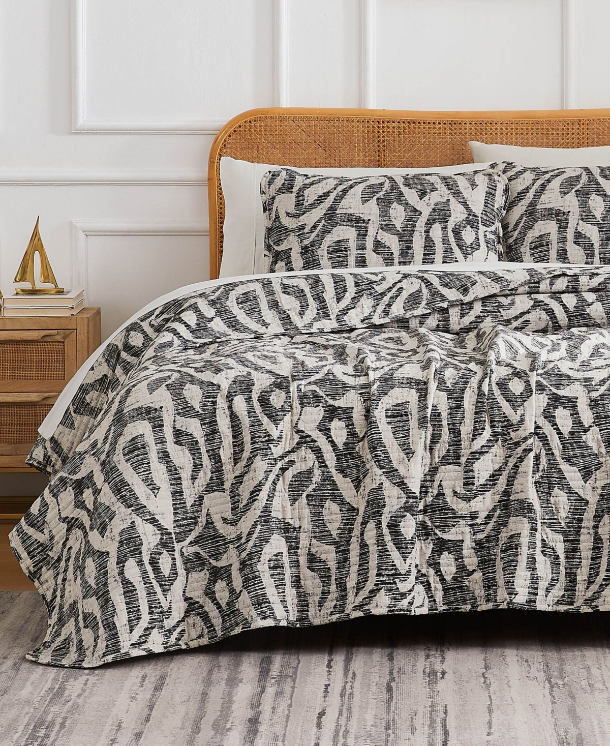 Southshore Fine Linens Khari Oversized 3 Piece Quilt Set, Full/Queen
