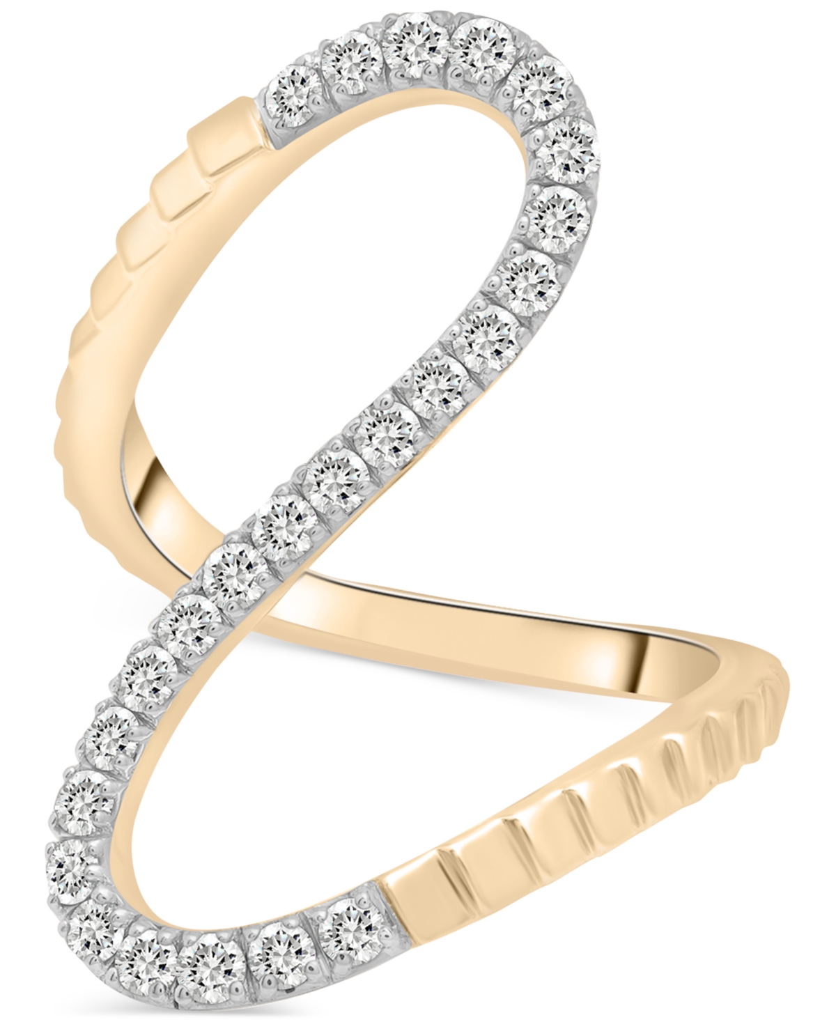 Diamond Infinity Statement Ring (1/2 ct. t.w.) in Gold Vermeil, Created for Macy's - Gold Vermeil