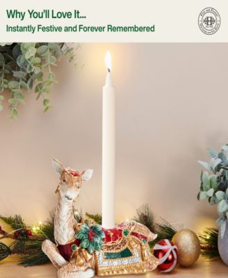 Noel Holiday Resting Deer Candle Holder, 5.5-in