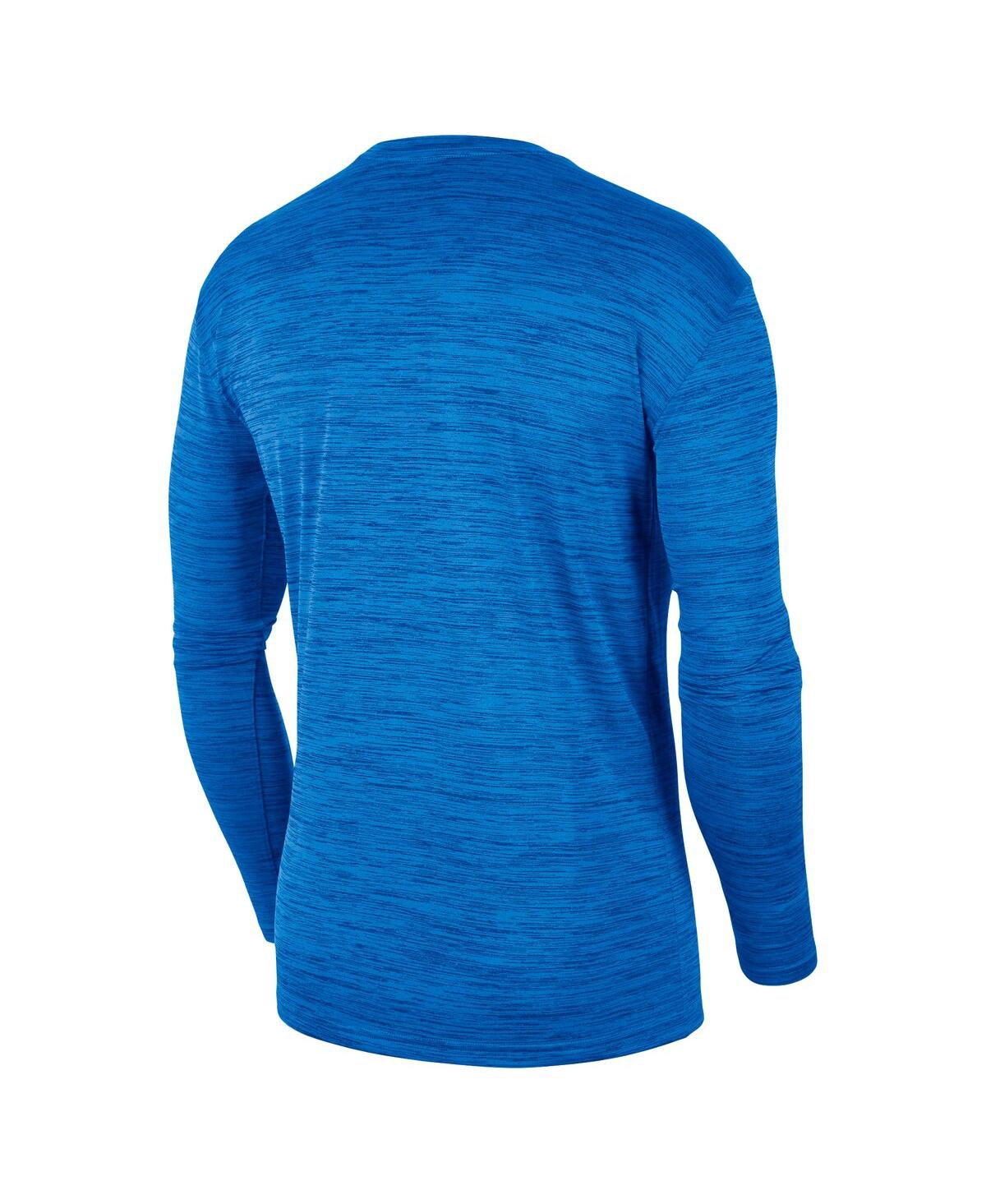 Shop Jordan Men's  Blue Ucla Bruins Team Velocity Performance Long Sleeve T-shirt