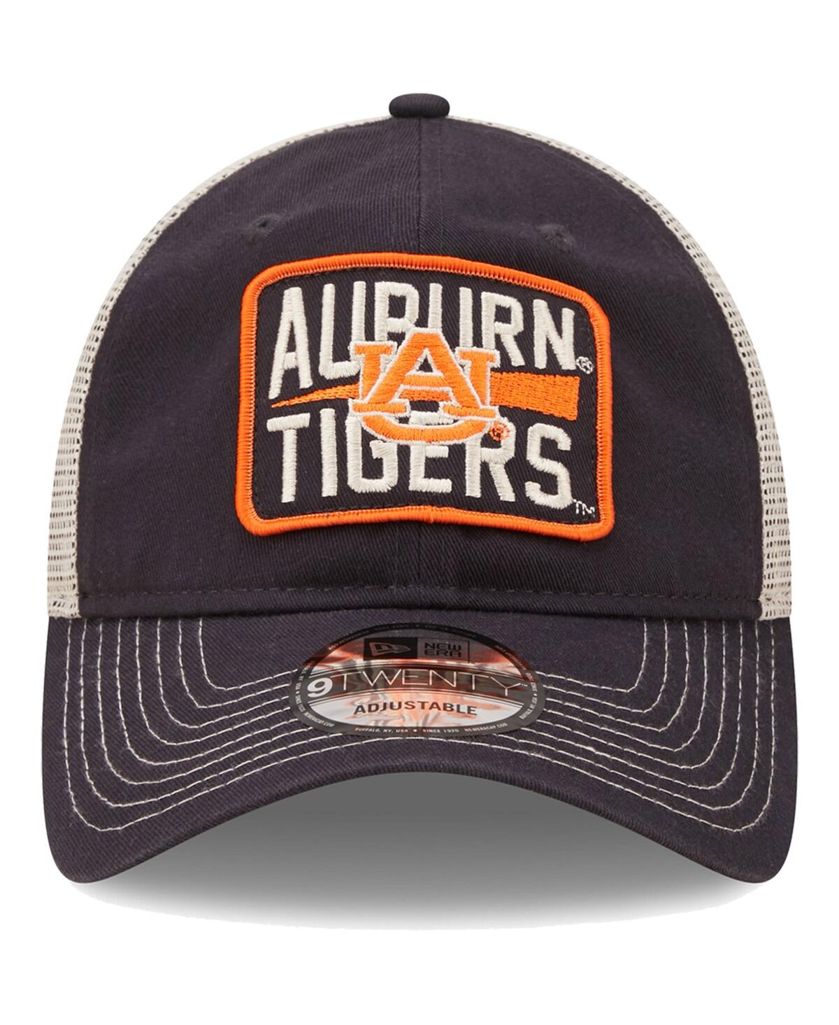New Era Men's  Navy, Natural Auburn Tigers Devoted 9twenty Adjustable Hat In Navy,natural