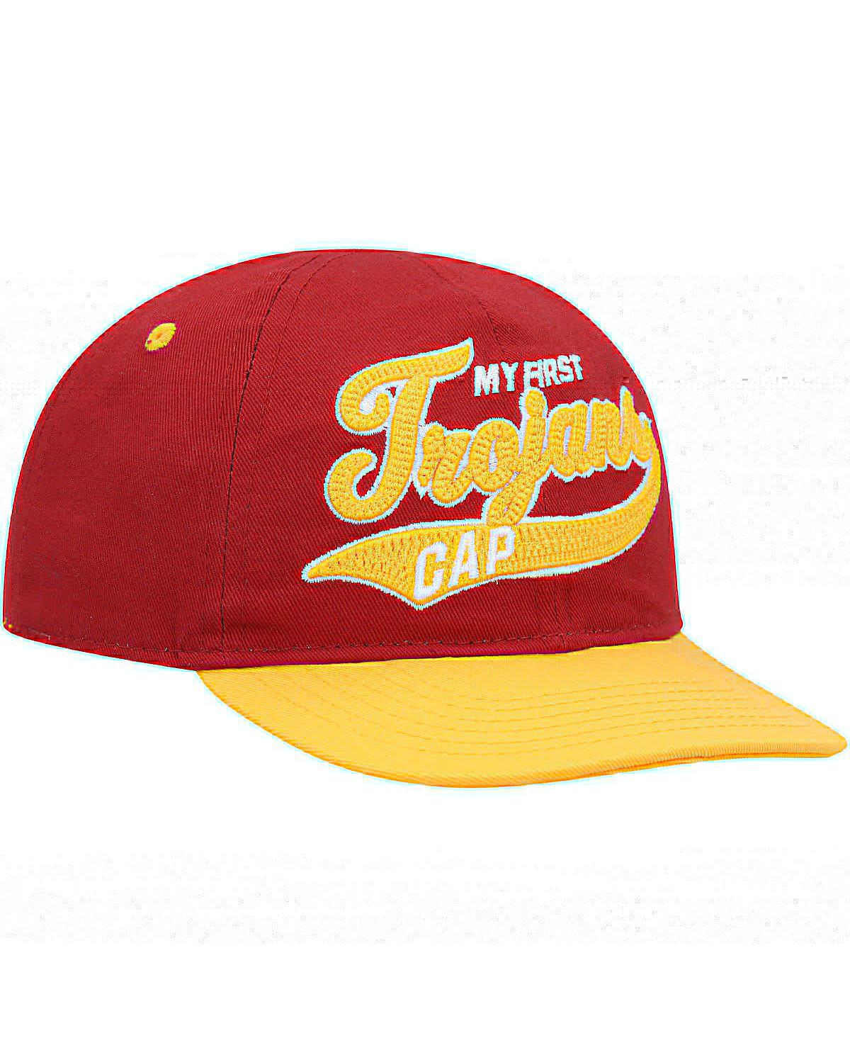 Shop Outerstuff Infant Boys And Girls Cardinal, Gold Usc Trojans Old School Slouch Flex Hat In Cardinal,gold