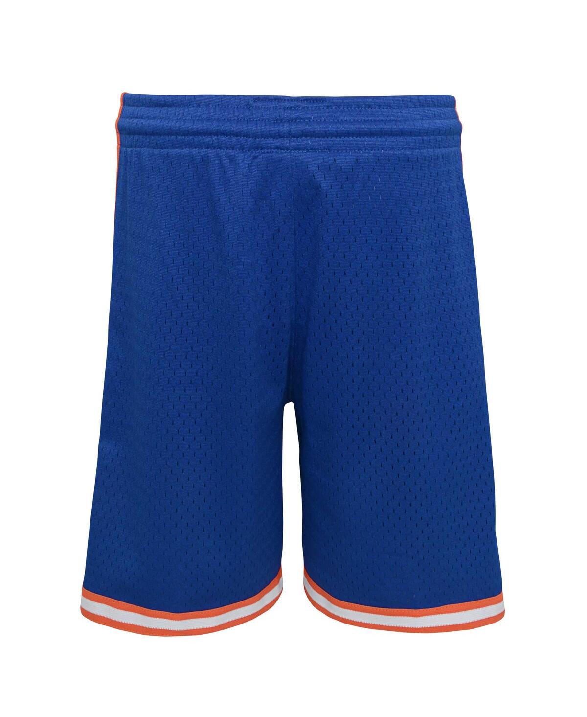 Mitchell & Ness Big Boys  Royal New York Knicks Hardwood Classics Swingman Shorts In Royal