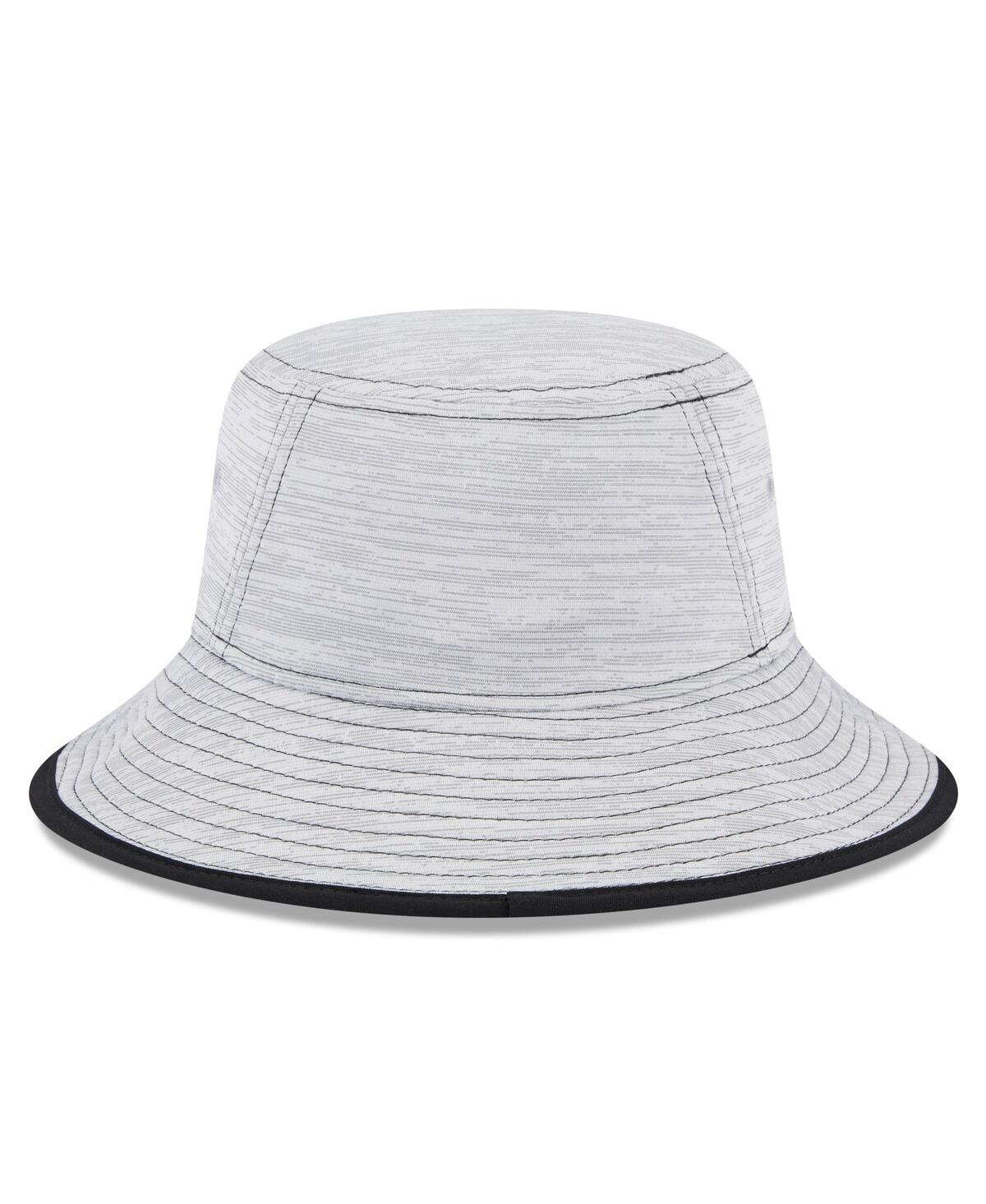 Shop New Era Men's  Gray Baltimore Ravens Game Bucket Hat