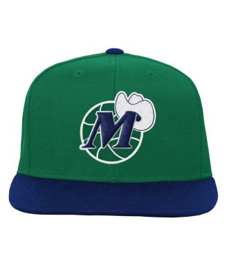 Big Boys and Girls Navy, Green Dallas Mavericks Two-Tone Snapback Hat
