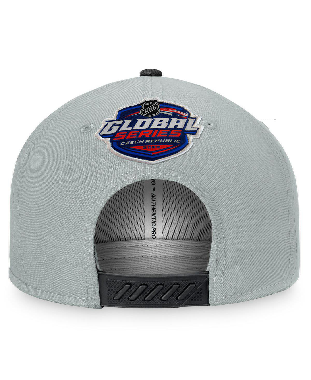 Shop Fanatics Men's  Black, Gray San Jose Sharks 2022 Global Series Snapback Hat In Black,gray