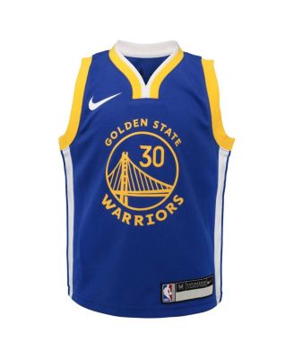 Preschool Boys and Girls Stephen Curry Royal Golden State Warriors Dri-FIT Swingman Player Jersey - Icon Edition