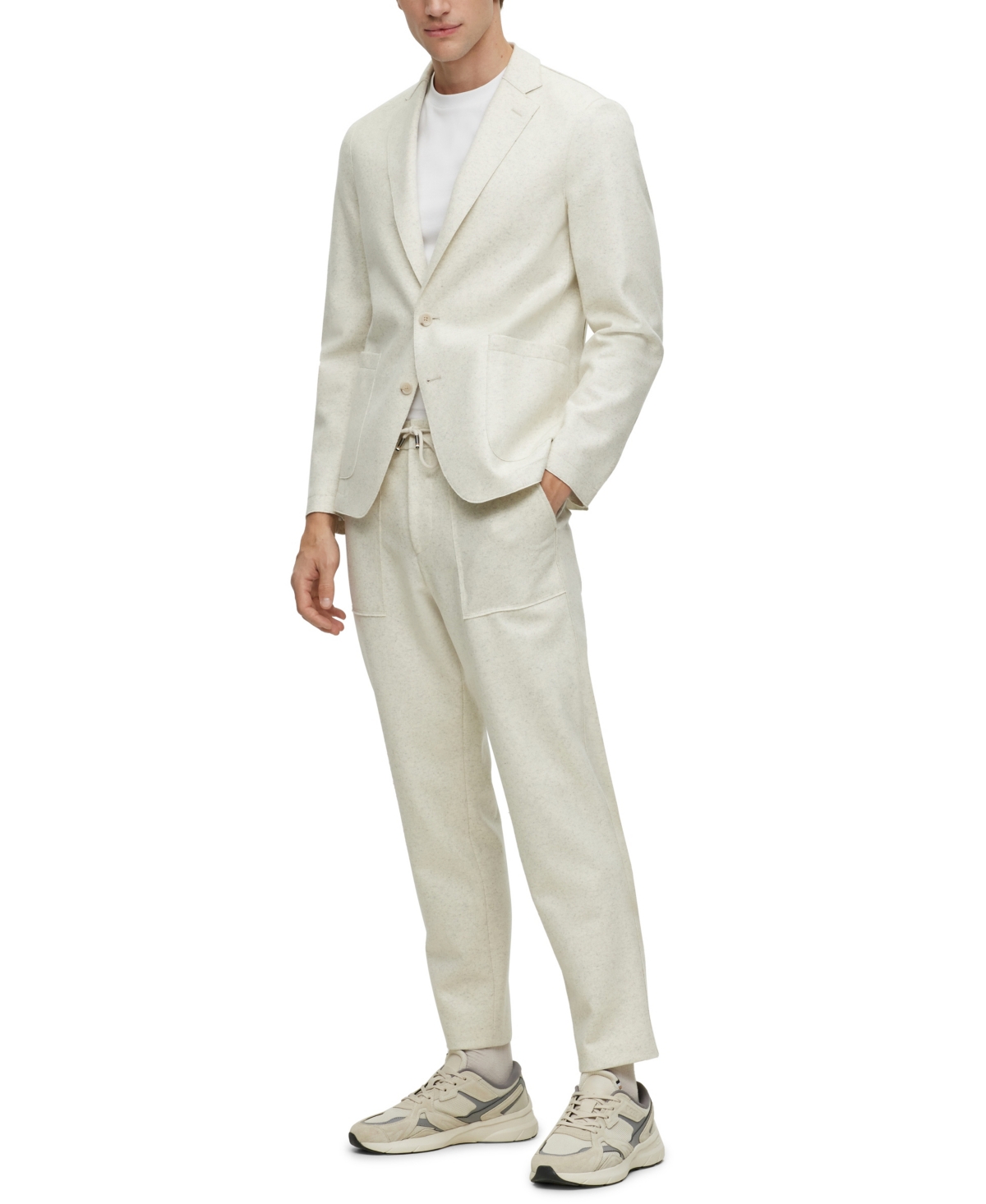 Boss by Hugo Boss Men's Signature-Stripe Cuffs T-shirt