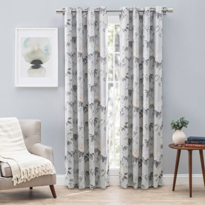 Mystic Garden Floral Blackout Grommet Curtain Panel 52"W x 96"L