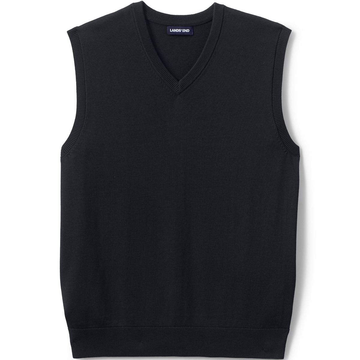 Men's Cotton Modal Fine Gauge Sweater Vest - Red
