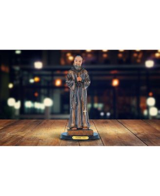 12"H Padre Pio Statue Saint Pio of Pietrelcina Holy Figurine Religious Decoration Home Decor Perfect Gift for House Warming, Holidays and Birthdays
