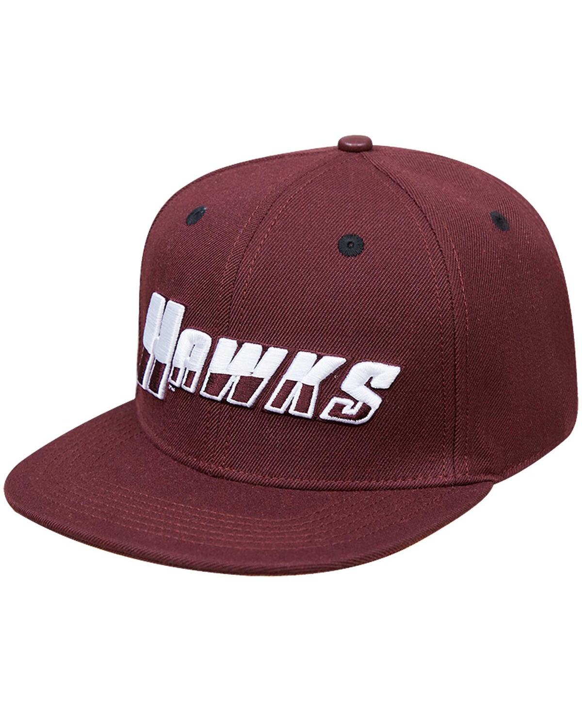 Pro Standard Maroon Maryland Eastern Shore Hawks Evergreen Hawks Snapback Hat In Maroon