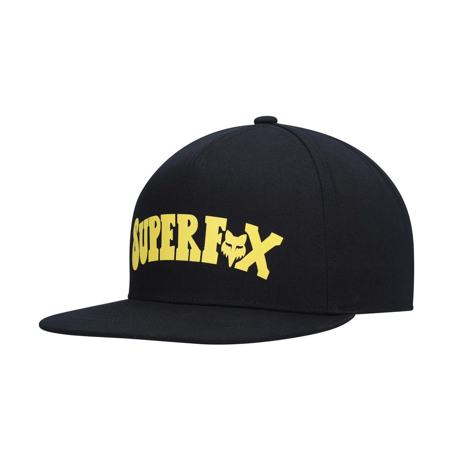 Мужская кепка Fox Black Super Trik Snapback Hat — фото 1