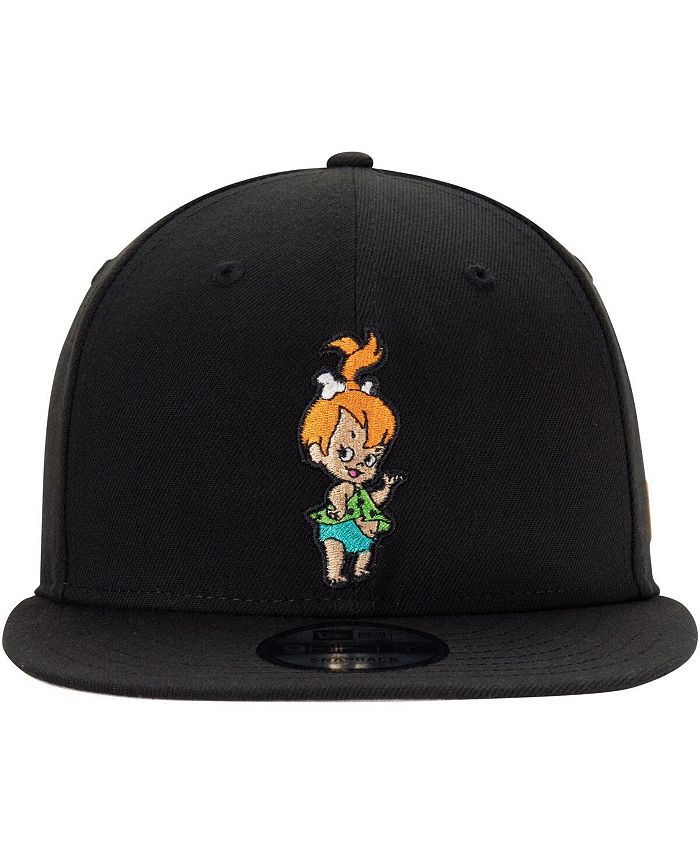 New Era Men's Black The Flintstones Pebbles 9FIFTY Snapback Adjustable ...