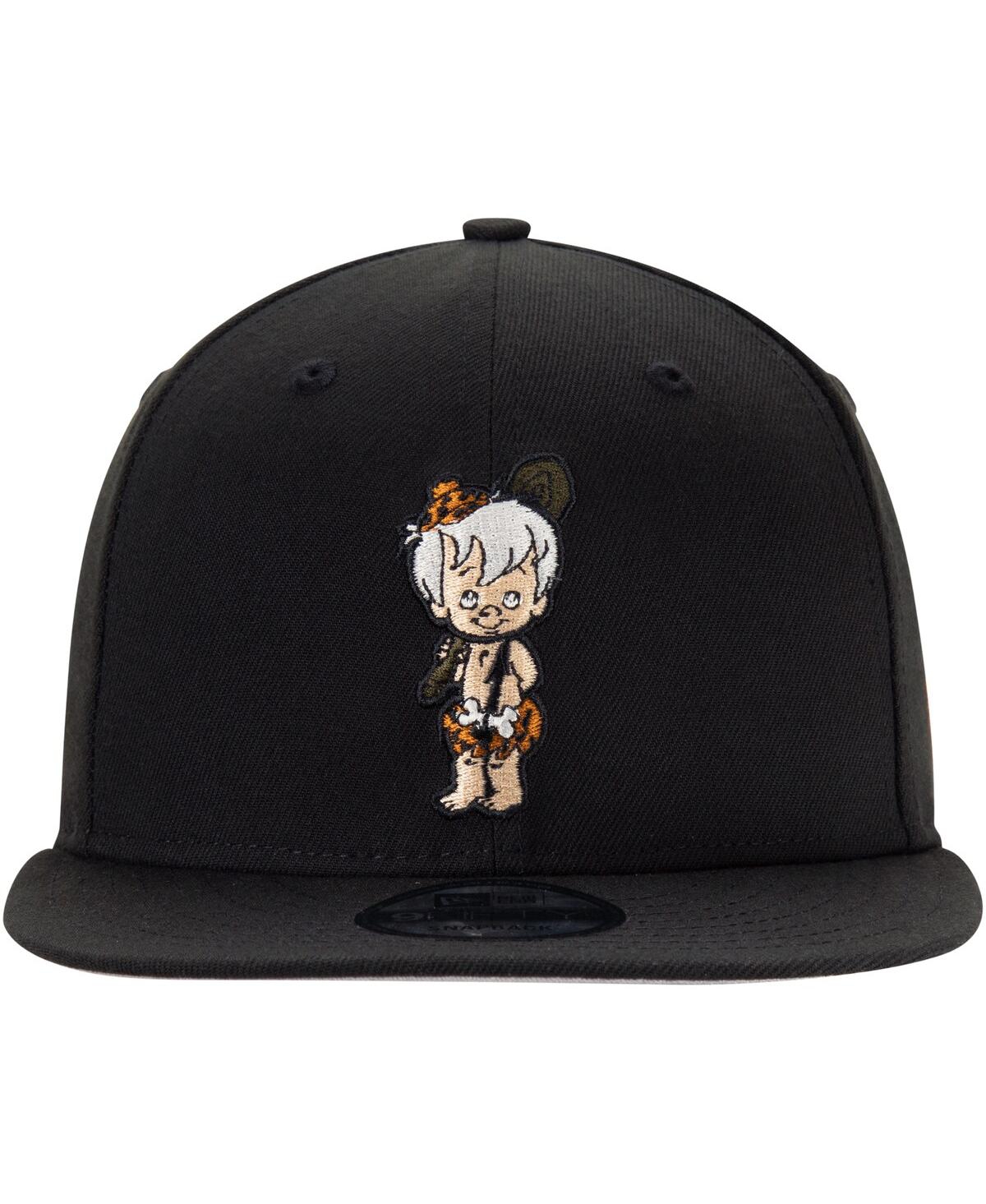 NEW ERA MEN'S NEW ERA BAMM-BAMM BLACK THE FLINTSTONES 9FIFTY SNAPBACK HAT 