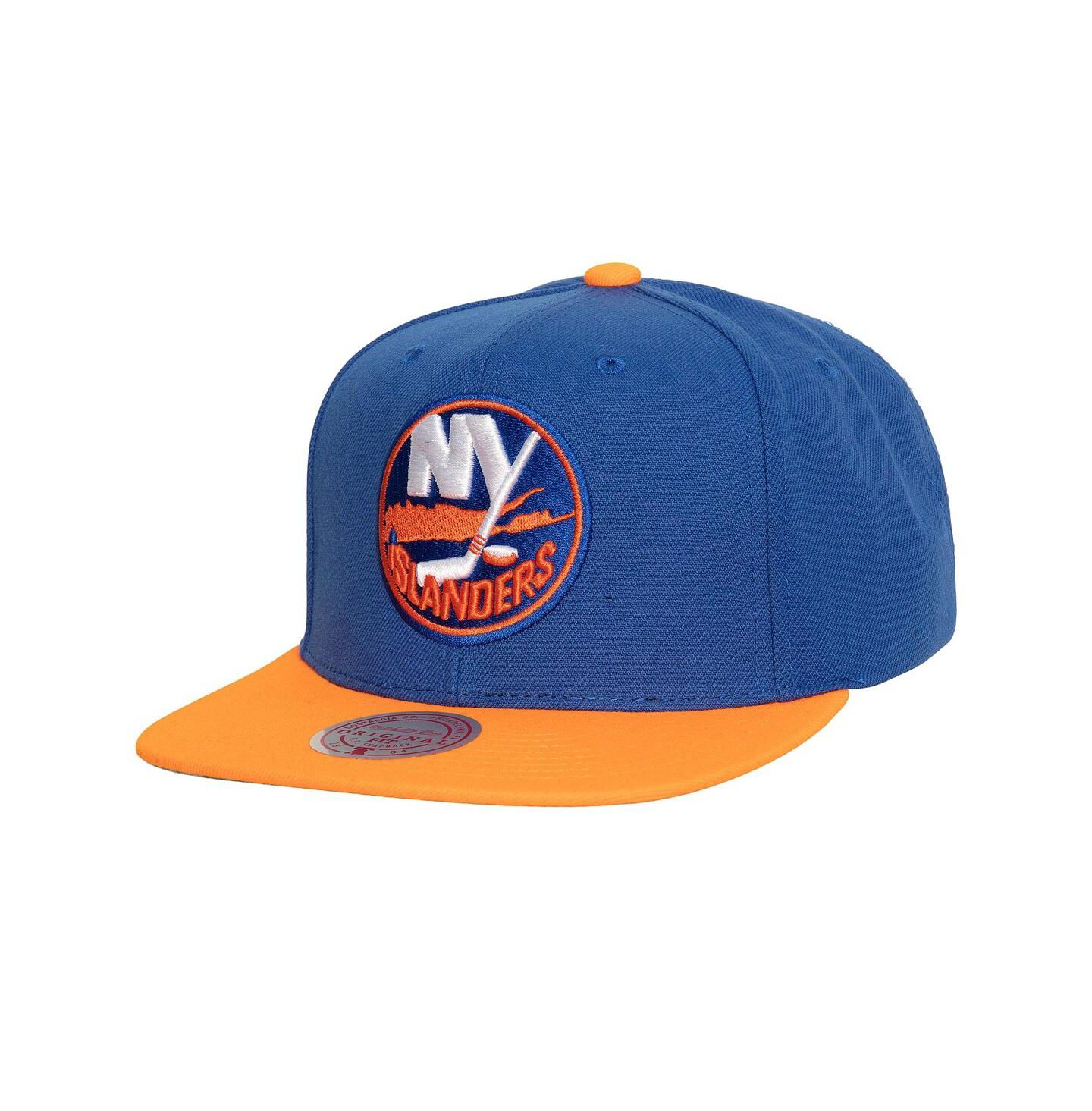 Мужская кепка Mitchell & Ness Royal New York Islanders Core Team Ground 2.0 Snapback Hat — фото 1