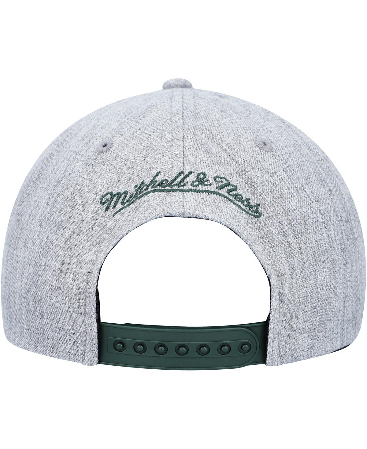 Mitchell & Ness Men's  Heather Gray Milwaukee Bucks Hardwood Classics 2.0 Snapback Hat In Heather Gray
