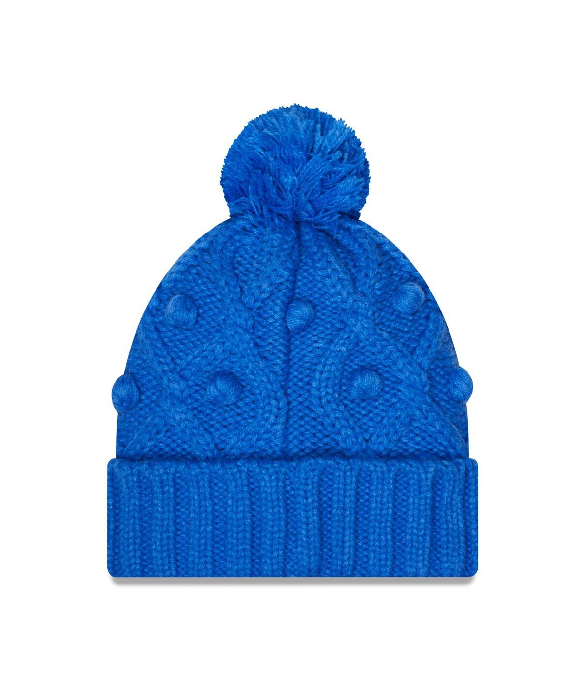 Women's New Era Royal Los Angeles Rams Toasty Cuffed Knit Hat with Pom