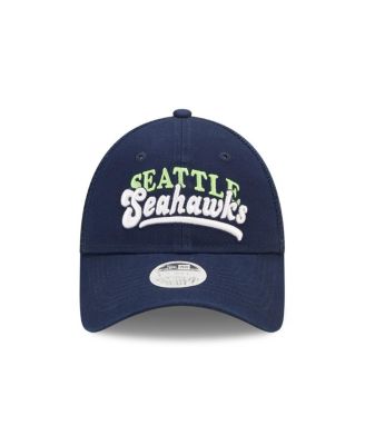Women's College Navy Seattle Seahawks Team Trucker 9FORTY Snapback Hat
