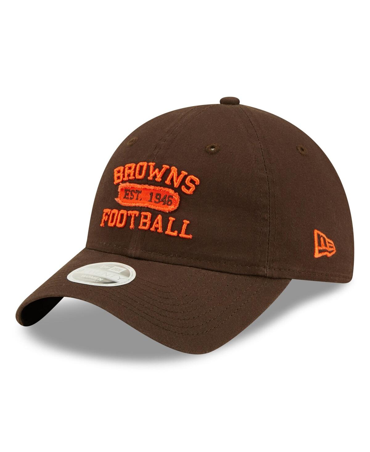 Shop New Era Women's  Brown Cleveland Browns Formed 9twenty Adjustable Hat