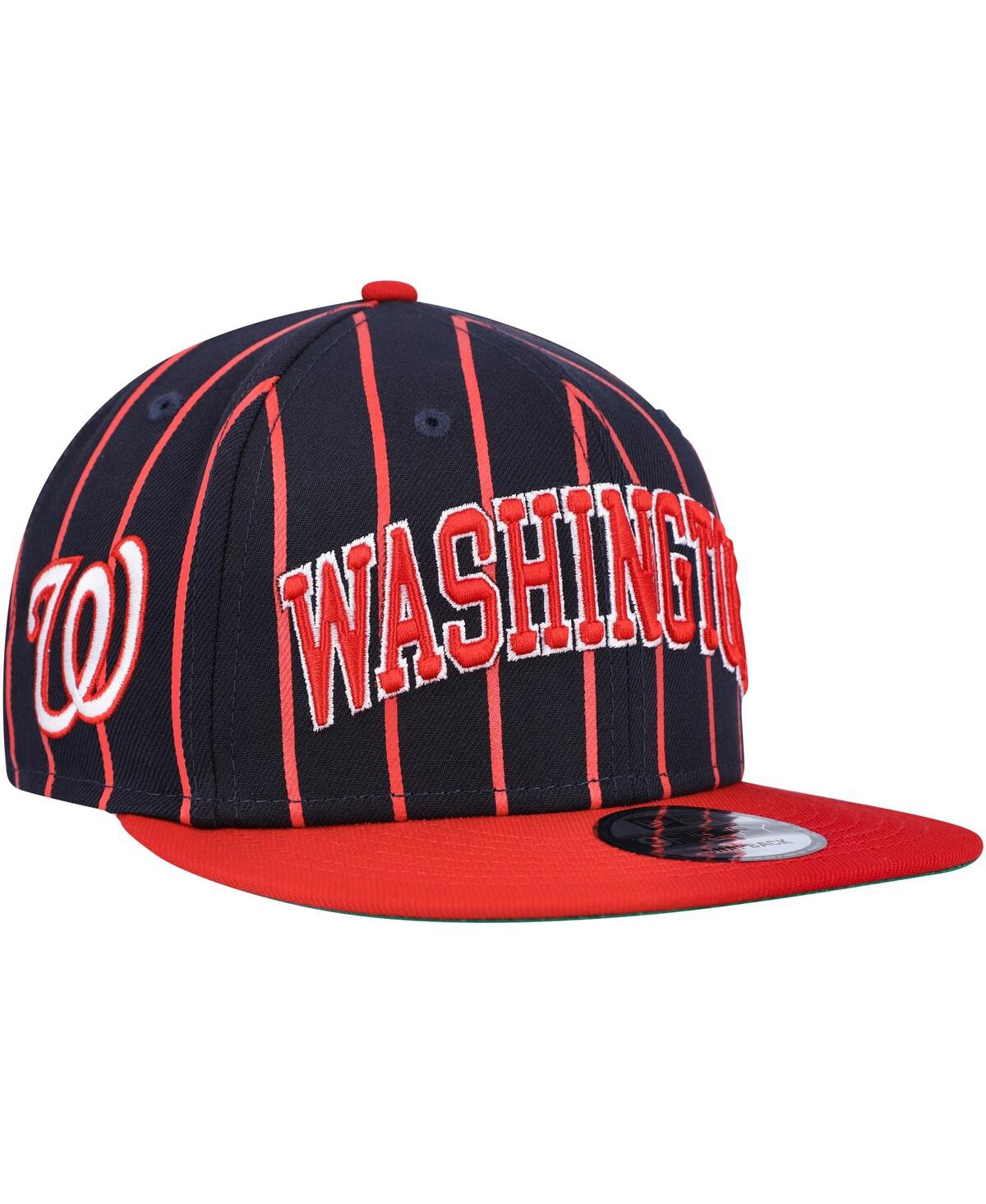 New Era Men's  Navy, Red Washington Nationals City Arch 9fifty Snapback Hat In Navy,red