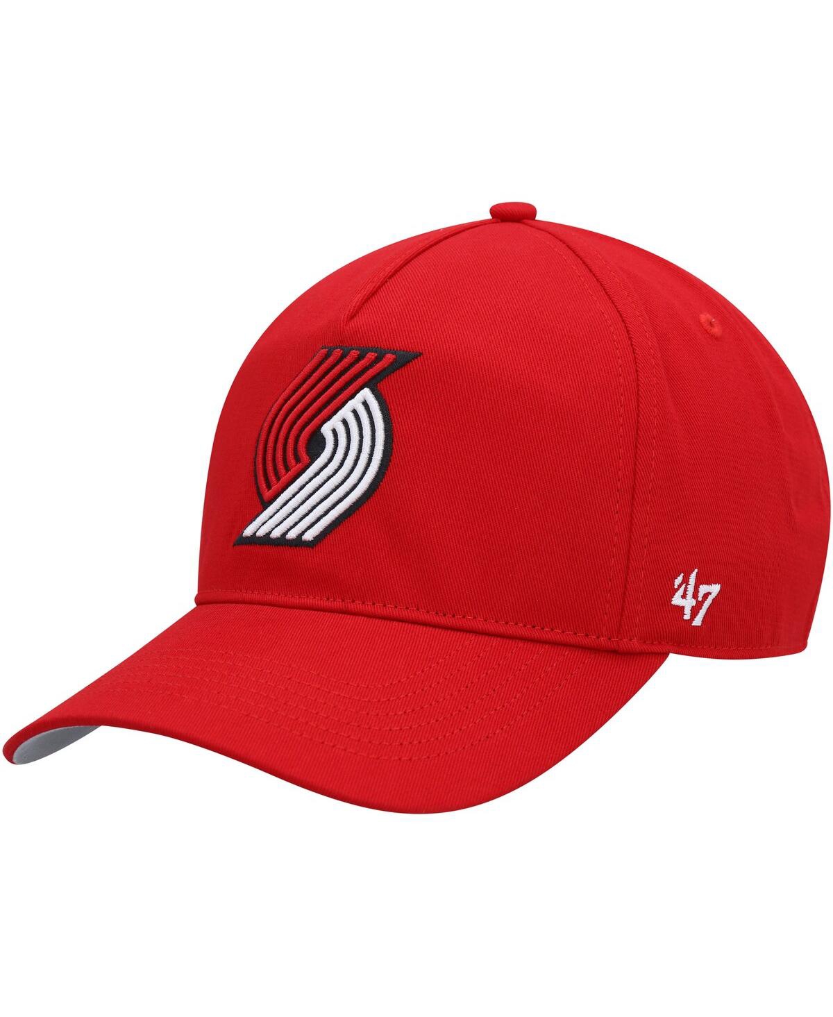 Shop 47 Brand Men's ' Red Portland Trail Blazers Hitch Snapback Hat