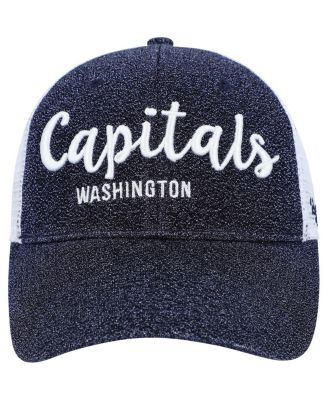Women's Navy, White Washington Capitals Encore MVP Trucker Snapback Hat