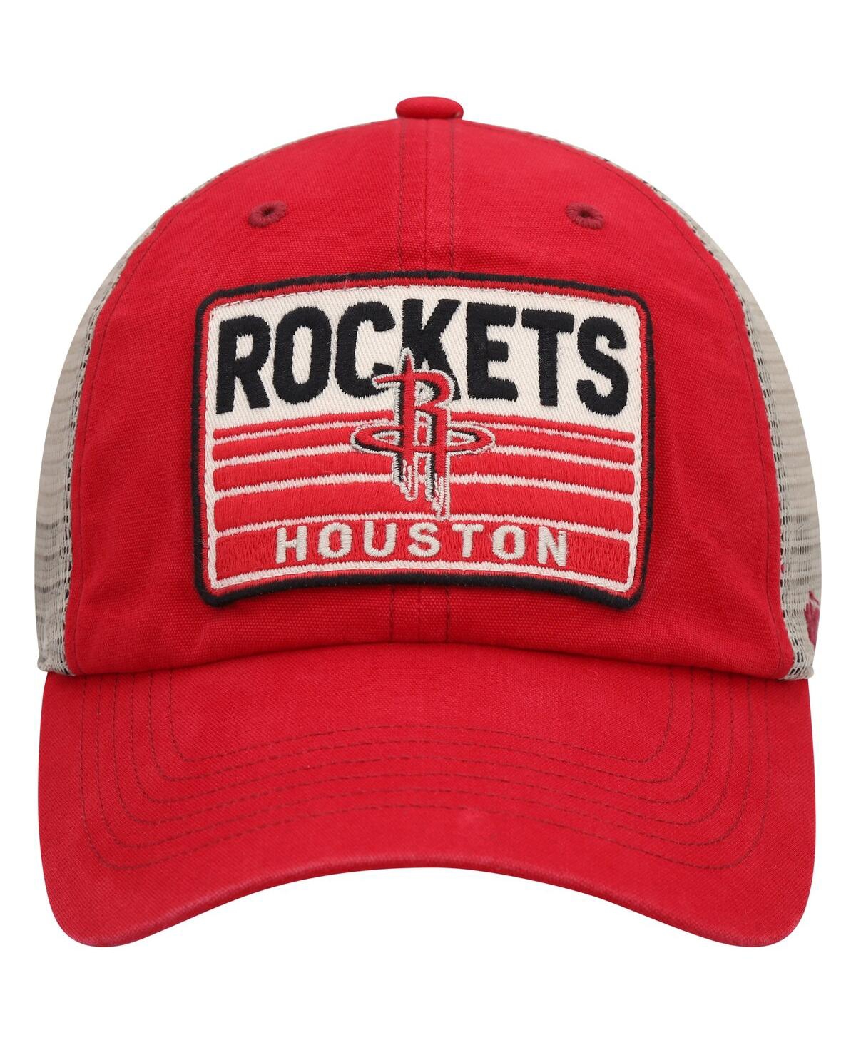 Men's '47 Brand Natural Houston Rockets Four Stroke Clean Up Snapback Hat - Natural