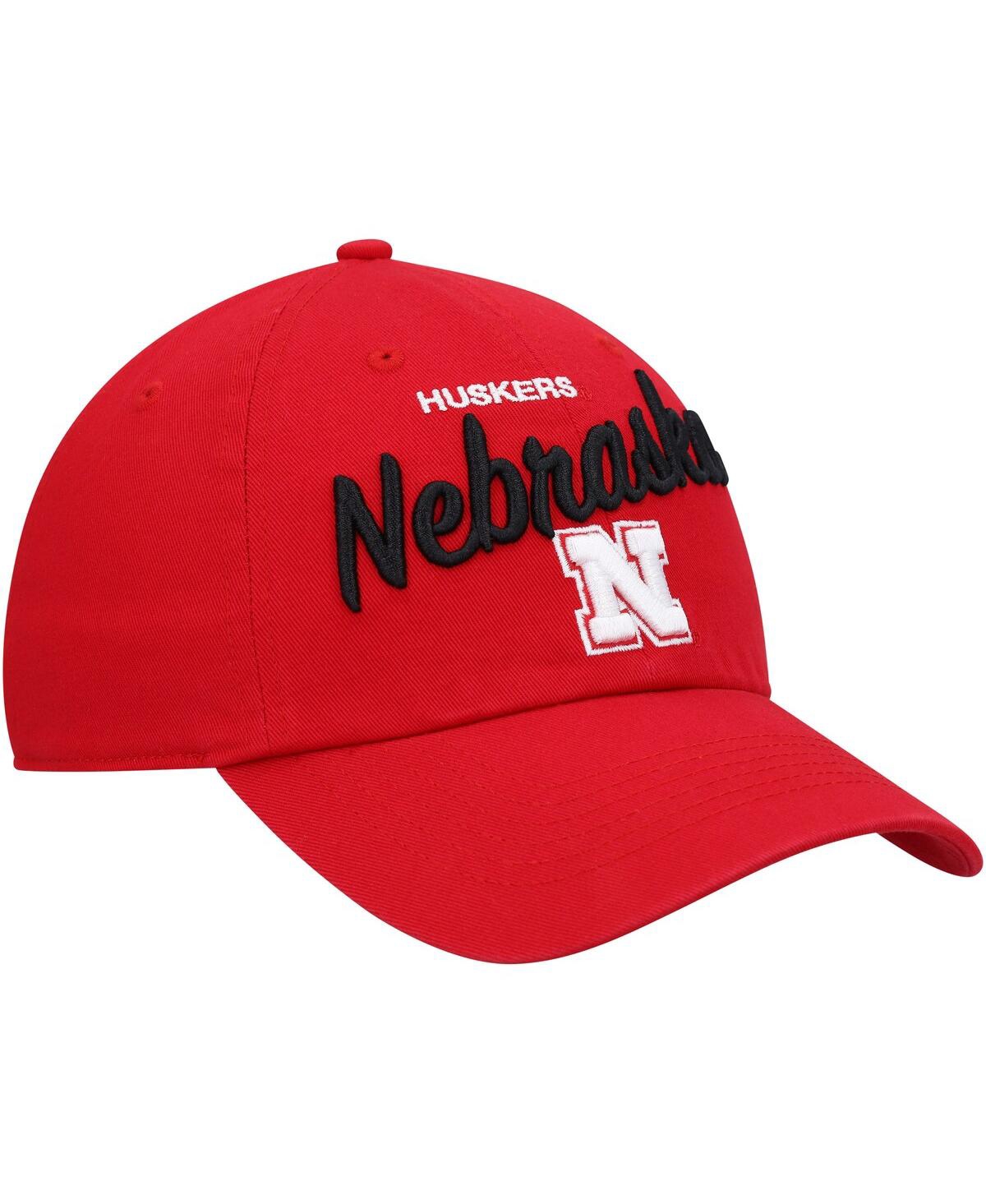 Women's '47 BrandNebraska Huskers Phoebe Clean Up Adjustable Hat - Scarlet