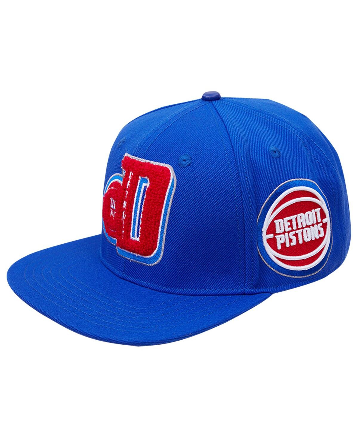 Shop Pro Standard Men's  Blue Detroit Pistons Mashup Logos Snapback Hat