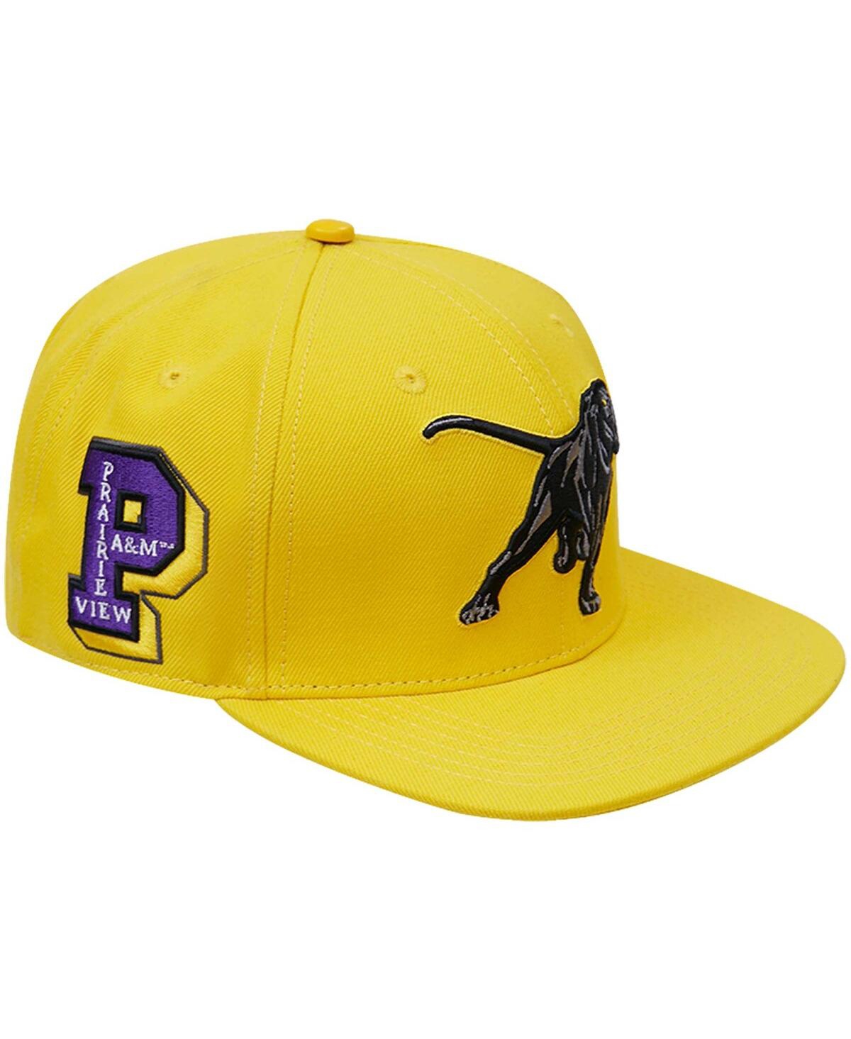 Shop Pro Standard Men's  Gold Prairie View A&m Panthers Evergreen Mascot Snapback Hat